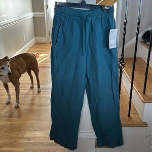 Athleta wide leg linen pant